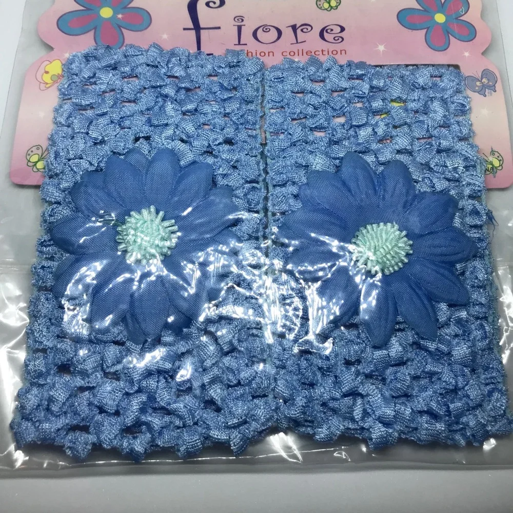 Vintage Kids 80s 90s Floral Lacey Hair Accessory 2 pack kidcore cute twee doll